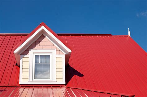 red standing seam metal roof house|metal roofing designs.